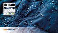 HYDROB AquaBarrier es un moderno agente hidrofugante y antimanchas para el acabado y reacondicionamiento de casi todo tipo de textiles.